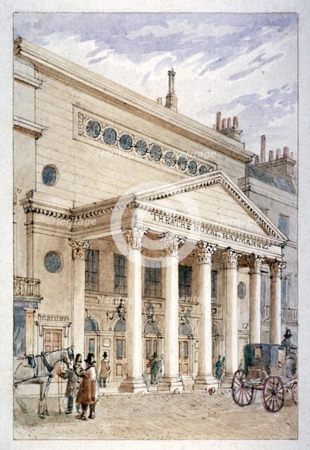 The Theatre Royal, Haymarket, Westminster, London, c1840. Artist: James Findlay