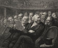 The Theatre: The Orchestra Pit. Creator: Honoré Daumier (French, 1808-1879)