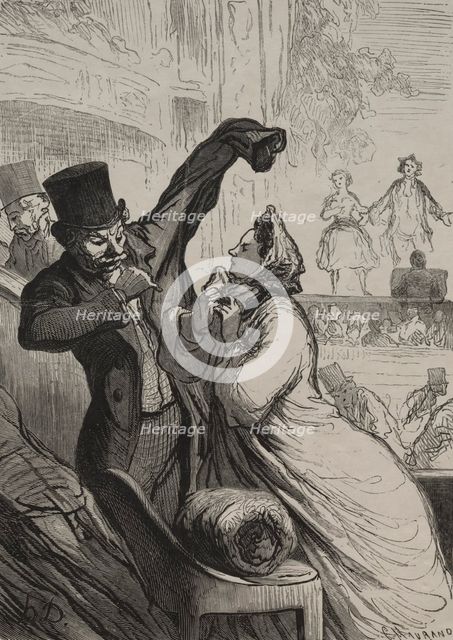 The Theatre: The Last Scene. Creator: Honoré Daumier (French, 1808-1879).