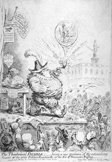 The Theatrical Bubble... 1851. Artist: Anon
