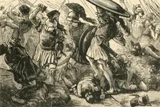 The Thebans and Macedonians at Chaeronea 1890. Creator: Unknown
