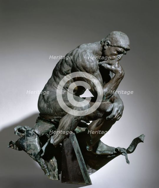 The Thinker, 1880-1881. Creator: Auguste Rodin (French, 1840-1917).