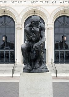 The Thinker, modelled and cast in 1903. Creators: Auguste Rodin, Alexis Rudier Foundry