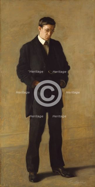 The Thinker: Portrait of Louis N. Kenton, 1900. Creator: Thomas Eakins.