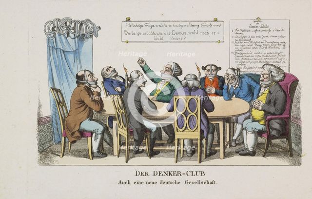 The Thinkers Club, ca 1820.