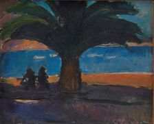 The Thick Palm. View from Villefranche, 1915. Creator: Jens Adolf Emil Jerichau
