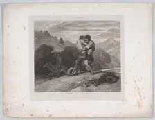 The Thieves and the Donkey, ca. 1849. Creator: Alphonse Charles Masson