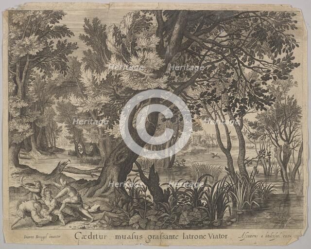 The Thieves Robbing the Man from The Good Samaritan. Creator: Assuerus van Londerseel.