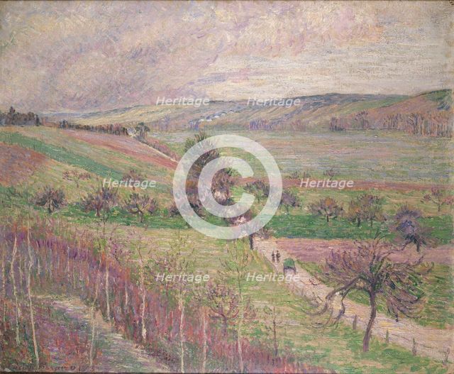 The Thierceville Road, Early Spring, 1893. Artist: Camille Pissarro.