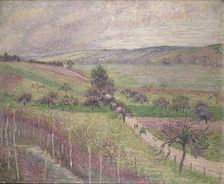 The Thierceville Road, Early Spring, 1893. Artist: Camille Pissarro