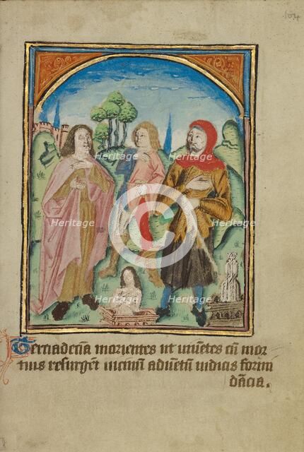 The Thirteenth Sign before the Day of Judgment; Illustrated Vita Christi..., about 1480-1490. Creator: Unknown.