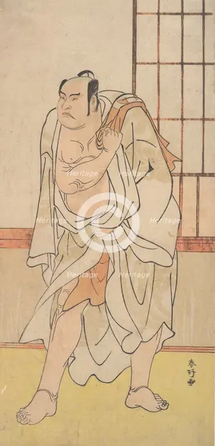 The Third Otani Hiroji as a Wrestler, ca. 1790. Creator: Katsukawa Shunko.