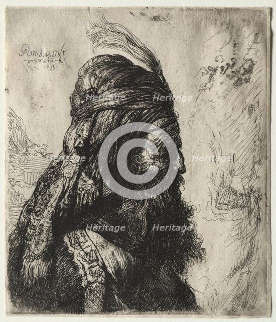 The Third Oriental Head, 1635. Creator: Rembrandt van Rijn (Dutch, 1606-1669); Anonymous, and.