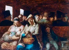 The Third Class Carriage c1863-1865. Artist: Honoré Daumier