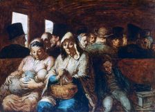 The Third Class Carriage c1863-1865. Artist: Honoré Daumier