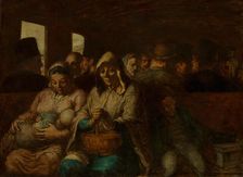 The Third-Class Carriage, ca. 1862-64. Creator: Honore Daumier