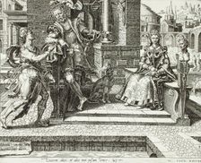 The Third Excuse: the Man who Married a Wife, 1559. Creator: Dirck Volkertsen Coornhert