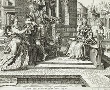 The Third Excuse: the Man who Married a Wife, 1559. Creator: Dirck Volkertsen Coornhert