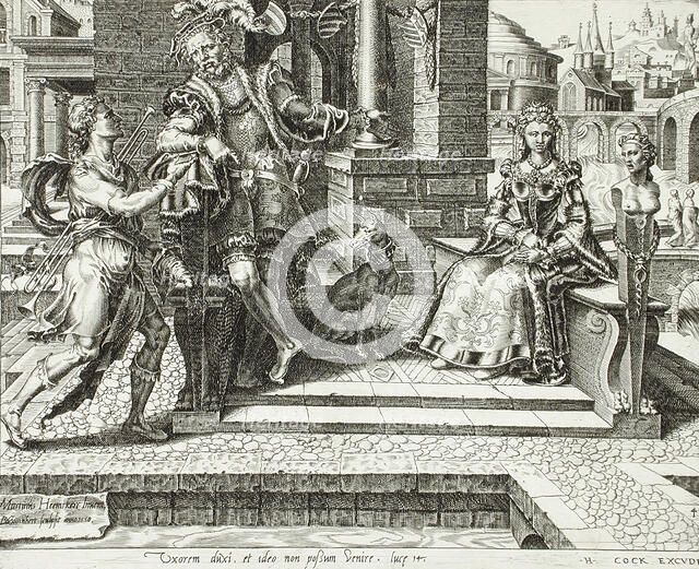 The Third Excuse: the Man who Married a Wife, 1559. Creator: Dirck Volkertsen Coornhert.