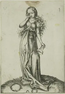 The Third Foolish Virgin, n.d. Creator: Martin Schongauer