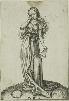 The Third Foolish Virgin, n.d. Creator: Martin Schongauer