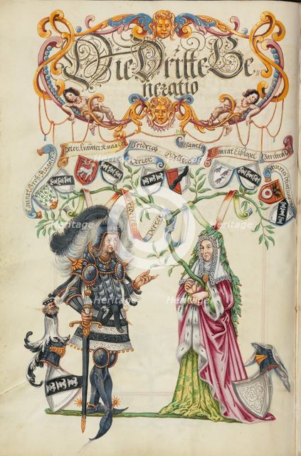 The Third Generation, Friedrich Derrer; Genealogy of the Derrer Family, about 1626-1711. Creator: Unknown.