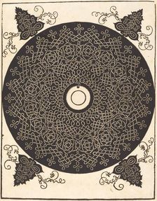 The Third Knot (with a black circle on a white medallion), probably 1506/1507. Creator: Albrecht Durer