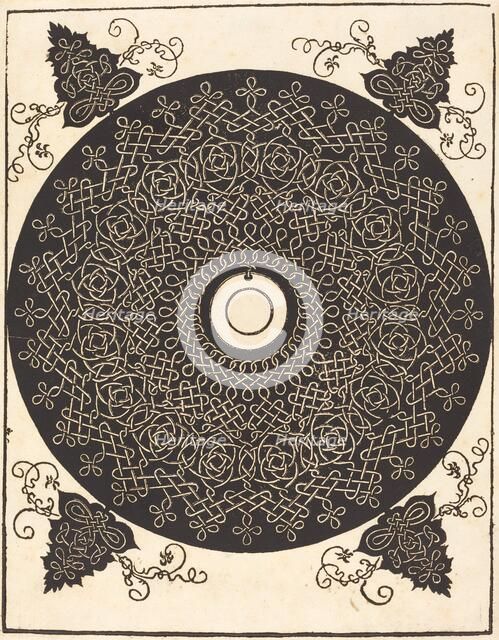 The Third Knot (with a black circle on a white medallion), probably 1506/1507. Creator: Albrecht Durer.