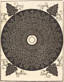 The Third Knot (with a black circle on a white medallion), probably 1506/1507. Creator: Albrecht Durer