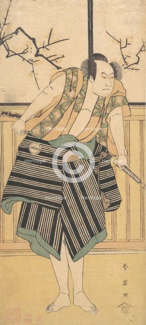 The Third Sawamura Sojuro as a Man Standing in a Room, ca. 1793. Creator: Katsukawa Shun'ei.