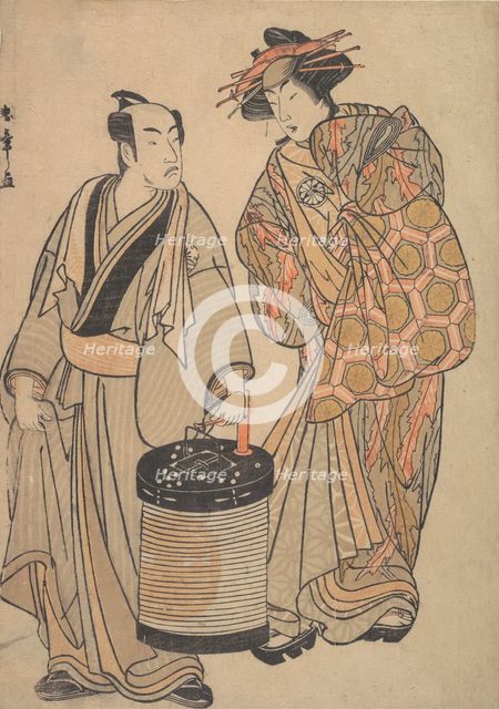 The Third Segawa Kikunojo as an Oiran, ca. 1776. Creator: Shunsho.