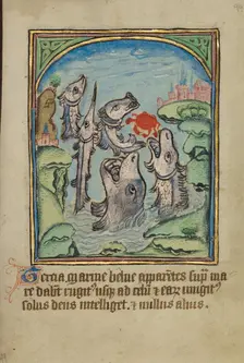 The Third Sign before the Day of Judgment; Illustrated Vita Christi..., about 1480-1490. Creator: Unknown