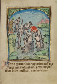 The Third Sign before the Day of Judgment; Illustrated Vita Christi..., about 1480-1490. Creator: Unknown
