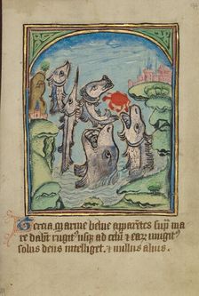 The Third Sign before the Day of Judgment; Illustrated Vita Christi..., about 1480-1490. Creator: Unknown