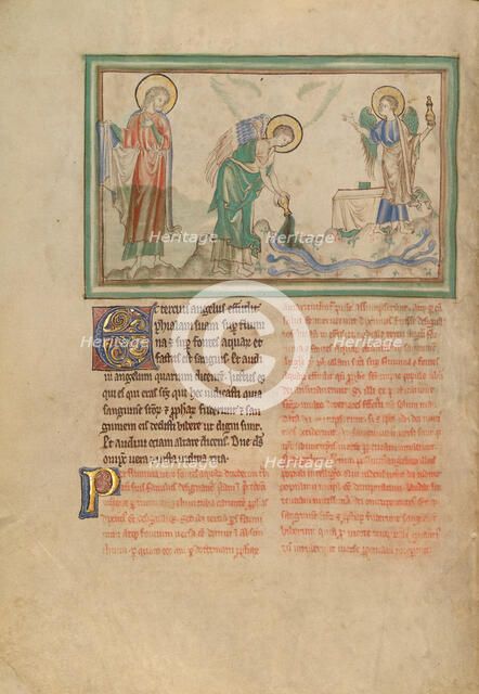 The Third Vessel: The Rivers Turn to Blood; Dyson Perrins Apocalypse, about 1255-1260. Creator: Unknown.