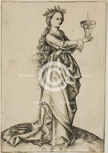 The Third Wise Virgin, n.d. Creator: Martin Schongauer.