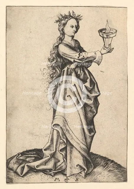 The Third Wise Virgin, ca. 1435-1491. Creator: Martin Schongauer.
