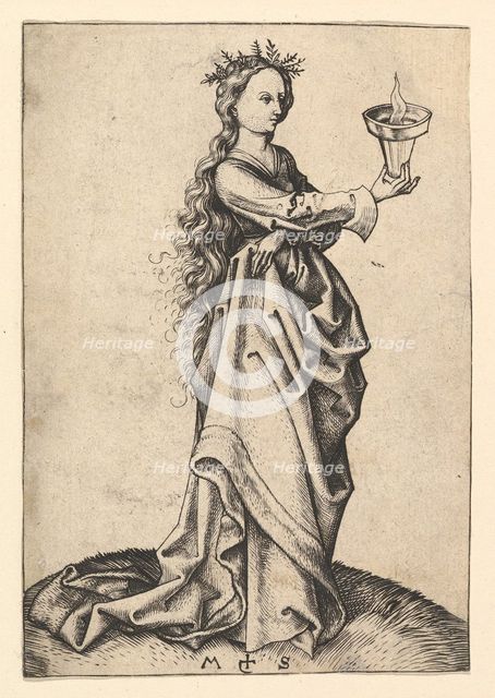 The Third Wise Virgin, ca. 1435-1491. Creator: Martin Schongauer.