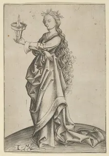 The Third Wise Virgin, ca. 1450-1503. Creator: Israhel van Meckenem