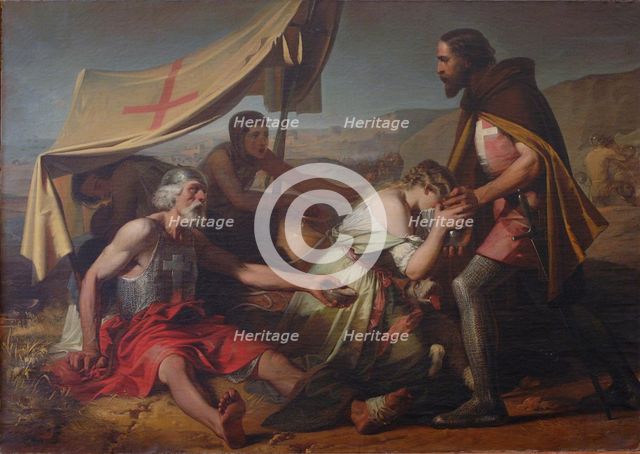 The Thirst Suffered by the First Crusaders, 1852. Artist: Guardassoni, Alessandro (1819-1888)