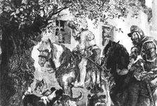 The Thirsty Cavalier after Adolf Friedrich Erdmann Menzel c1880-83. Creators: Adolph Menzel, CL Courtry