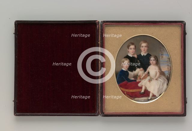 The Thompson Children, 1846. Creator: John Carlin.
