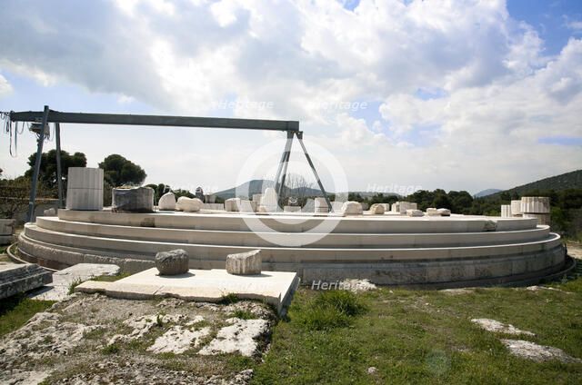 The Tholos at Epidauros, Greece. Artist: Samuel Magal