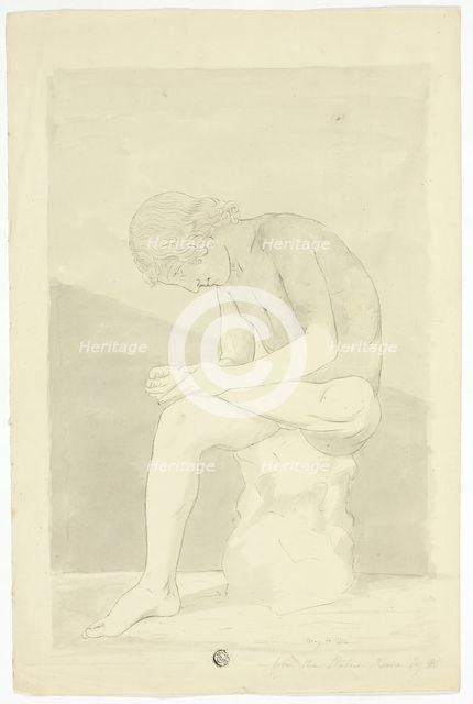 The Thorn-Picker (Lo Spinario), 1772. Creator: John Downman.