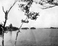 The Thousand Islands St Lawrence River, Canada, 1893.Artist: John L Stoddard