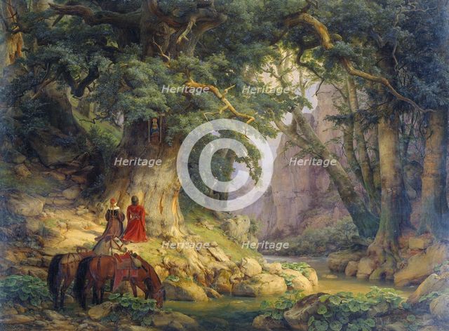 The Thousand-Year-Old Oak, 1837. Creator: Karl Friedrich Lessing.