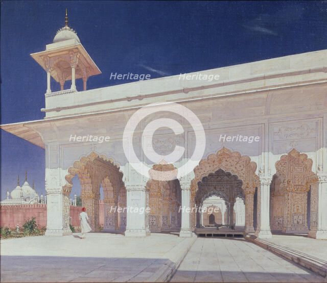 The throne hall of the Mughal Emperors in the Delhi Fort, 1875. Artist: Vereshchagin, Vasili Vasilyevich (1842-1904)