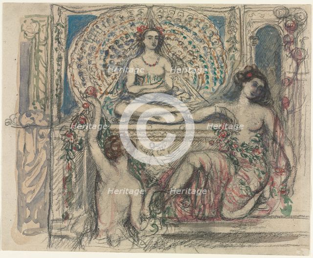 The Throne of the Peacock. Creator: Charles Conder (British, 1868-1909).
