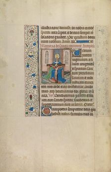 The Throne of Grace Trinity; Arenberg Hours, early 1460s. Creator: Workshop of Willem Vrelant