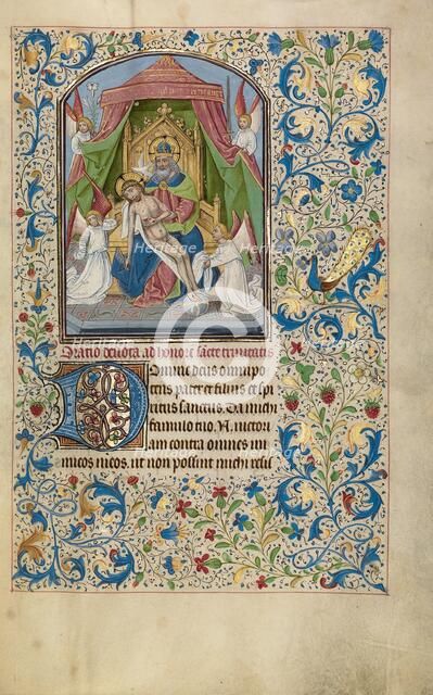 The Throne of Grace Trinity; Arenberg Hours, early 1460s. Creator: Willem Vrelant.